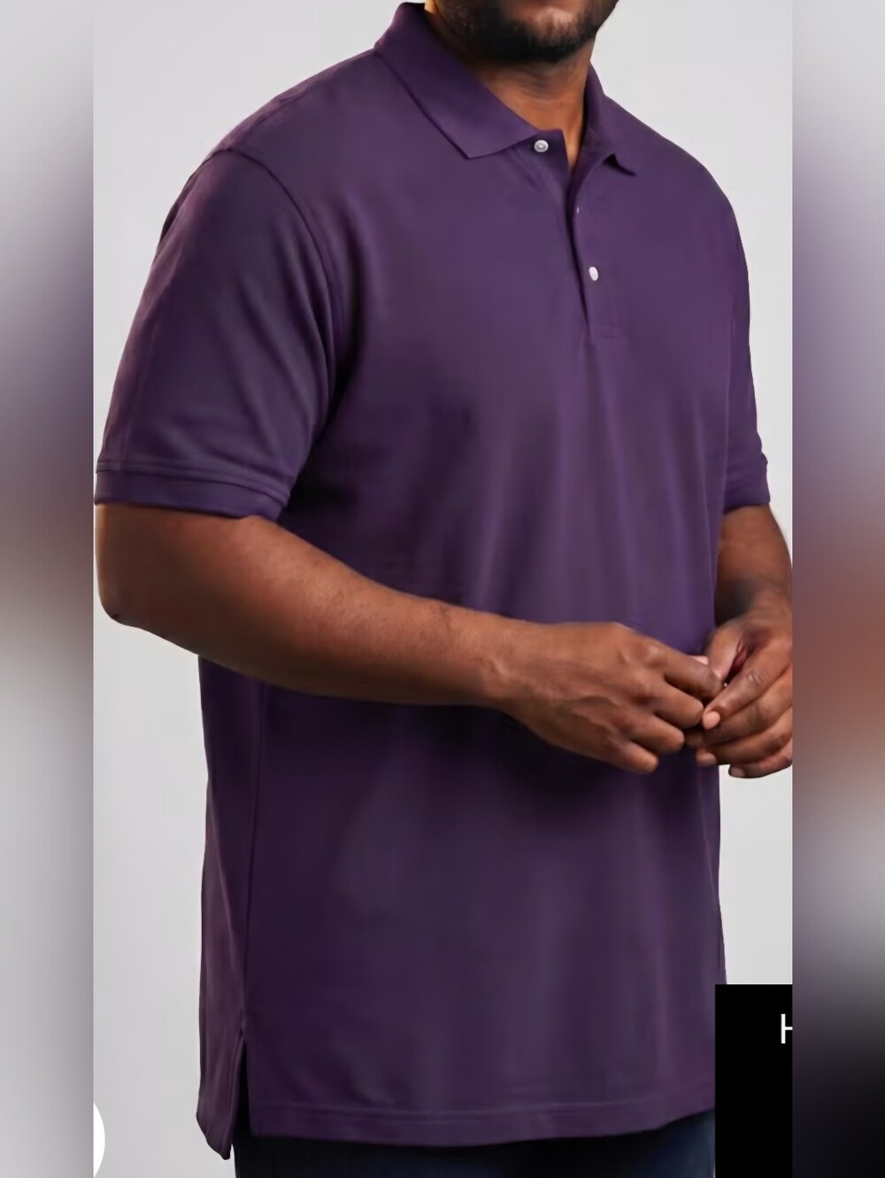 KingSize Men's Big & Tall NWT Shrink-Less Classic Polo Shirt Blackberry XL Tall
